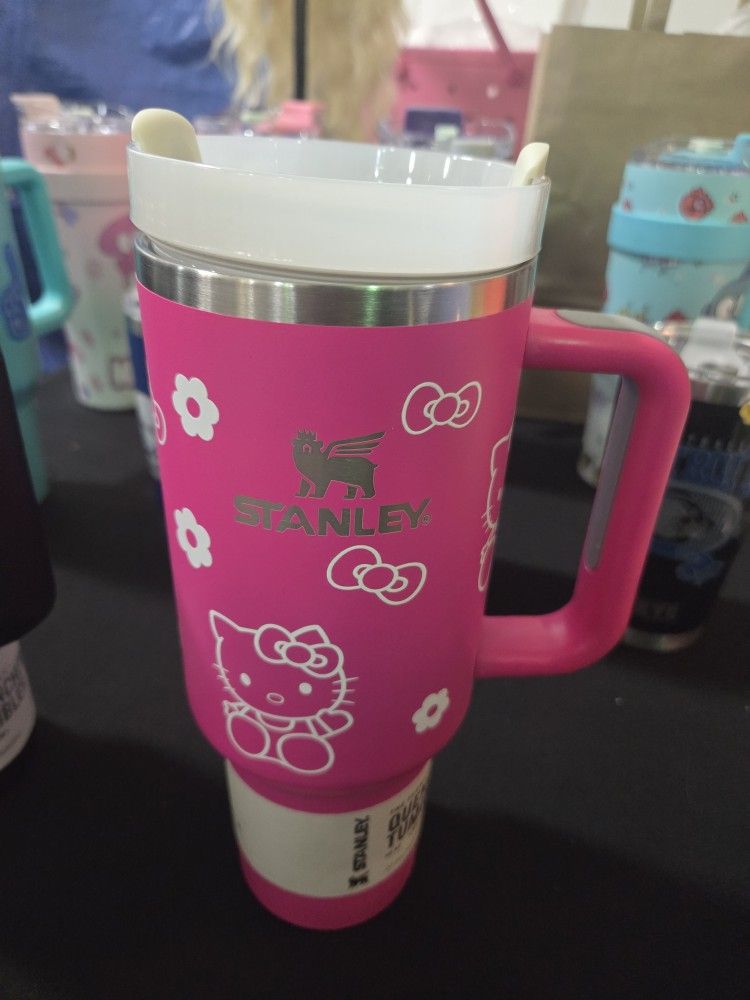 Pink stanley hello kitty cup
