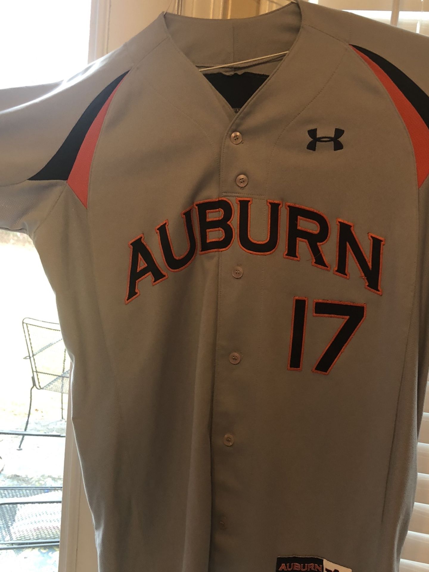 Authentic Auburn University Baseball Jersey