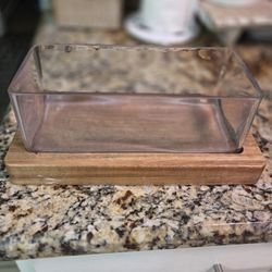 Wood Glass Terrarium 