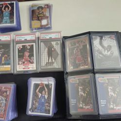 241 Basketball Card Lot. Over 100 MICHAEL JORDAN CARDS,KOBE ROOKIES,GRADED CARDS AND MUCH MORE 