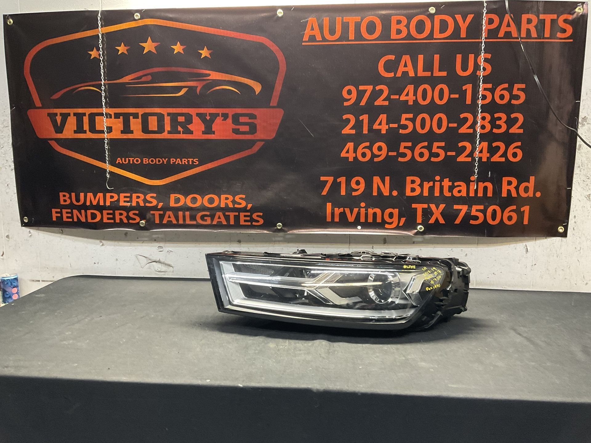 AUDI Q7 LH HEADLIGHT 2017-2019 FULL LED OEM