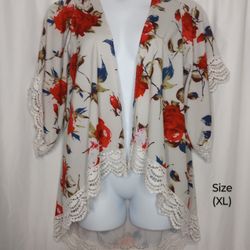 Floral Kimono Plus Size (XL) $10