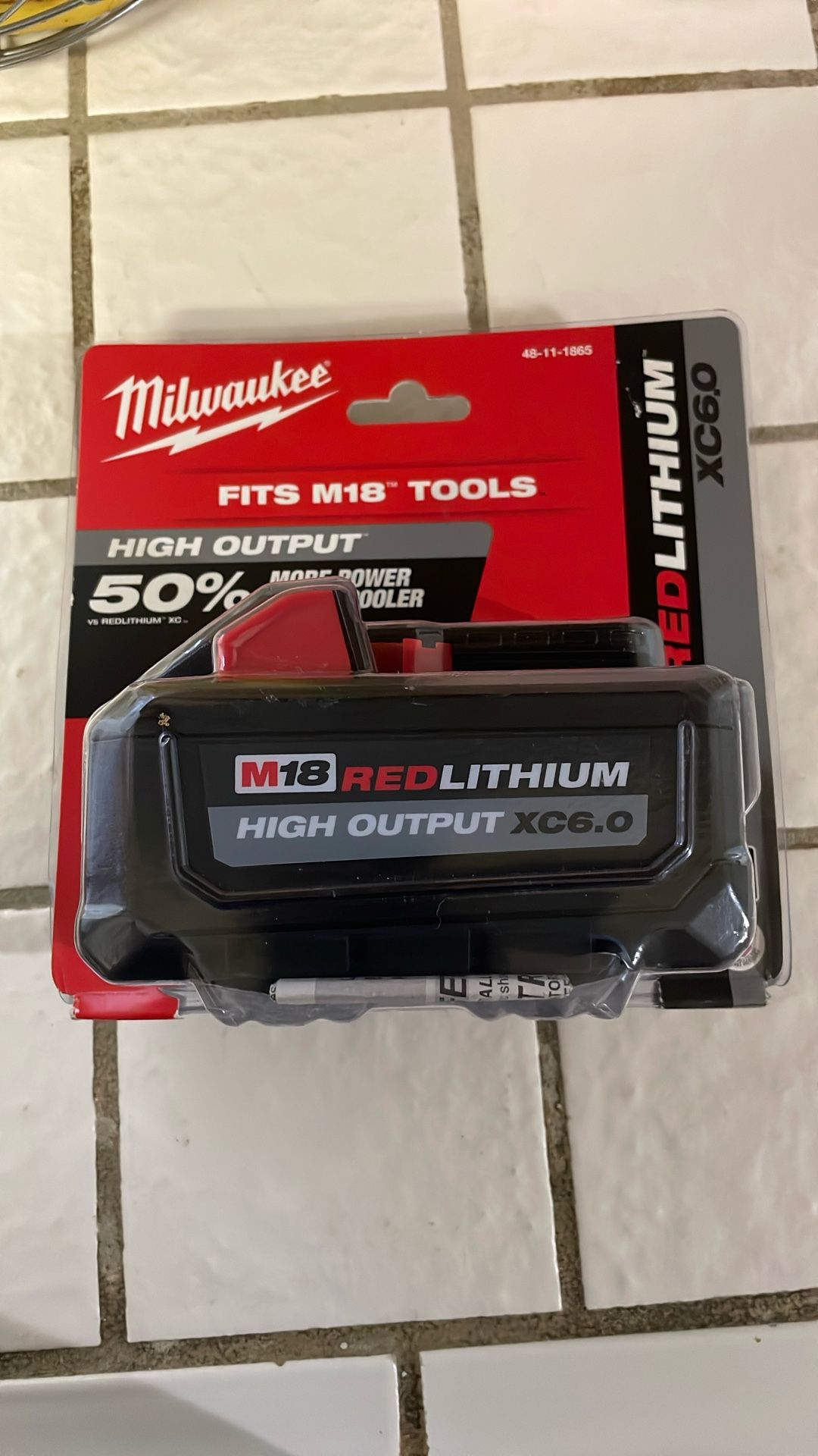 Milwaukee M 18 Red Lithium High Output XC6.0
