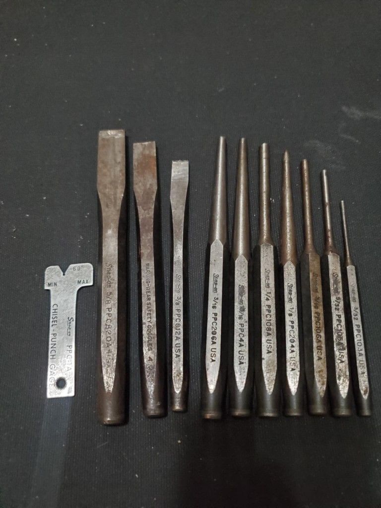 Snap-on Usa Tools 11 Piece Punch set &chisel