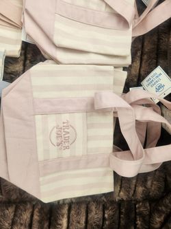 Trader Joe's Striped Canvas Mini Tote