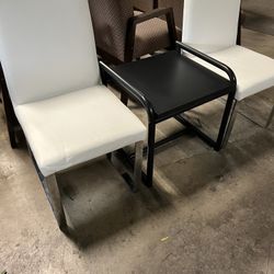 White Leather Chairs