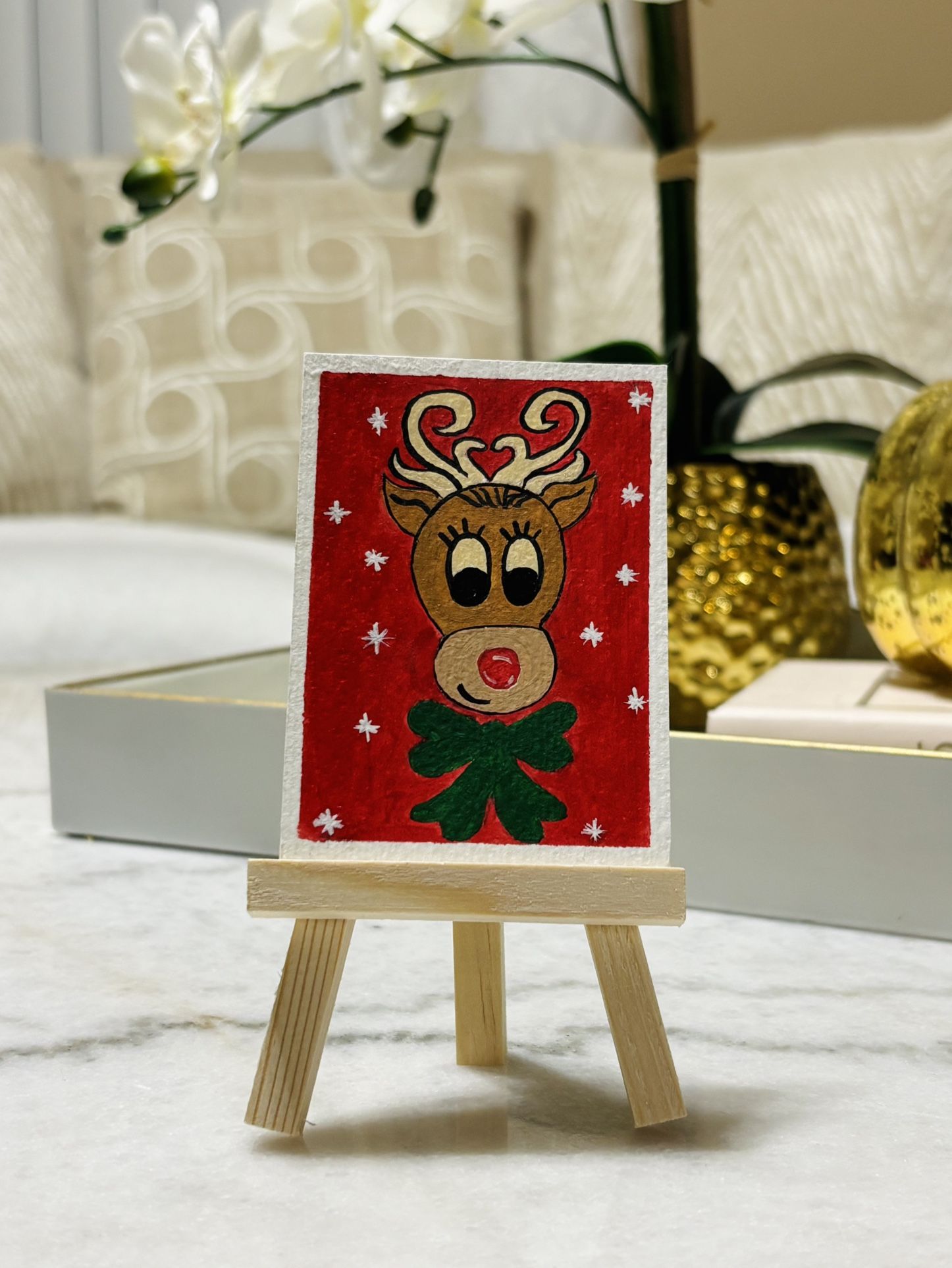 Original Mini Acrylic Art Card $8