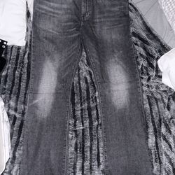 Levi flared jeans size 36x32 black/greyish