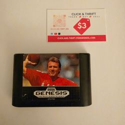 Sega Genesis Joe Montana Sports Talk Football 1991