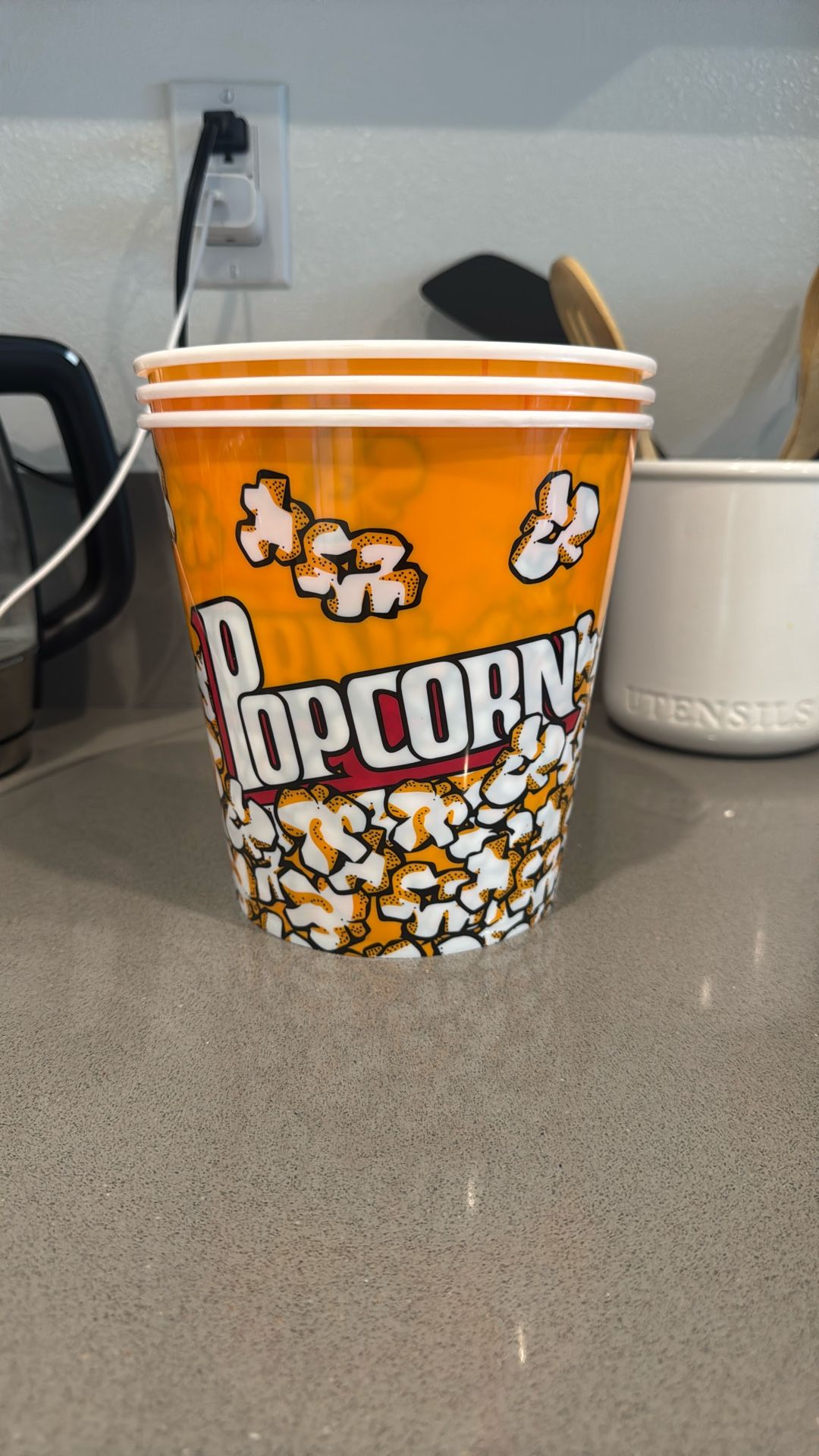 Popcorn Buckets Plastic Set Of 3