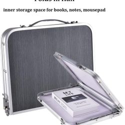 Foldable Laptop and Bed Table with Storage, Portable Mini Lap Desk for Legs
