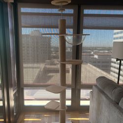 7ft Mega Cat Tower With Bubble 