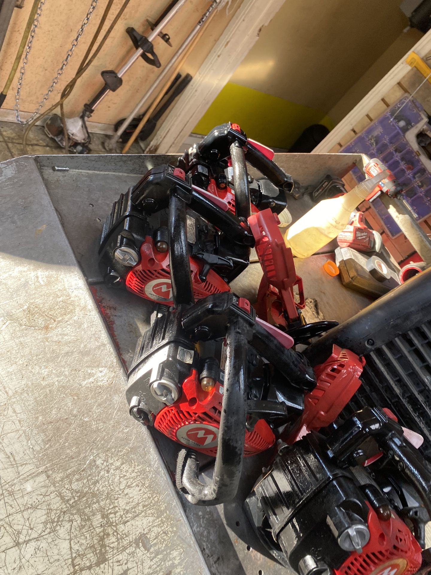 Gas Power Chain  Saws top Handle