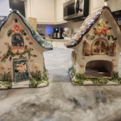 Cute Ceramic Tiney Candle Houses