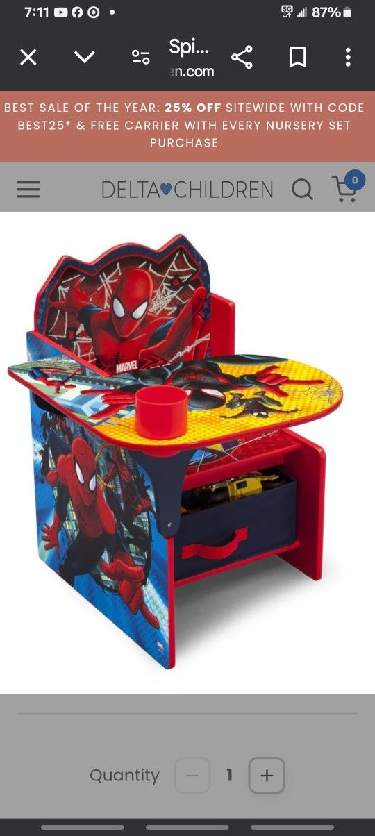 SPIDERMAN DESK CHAIR