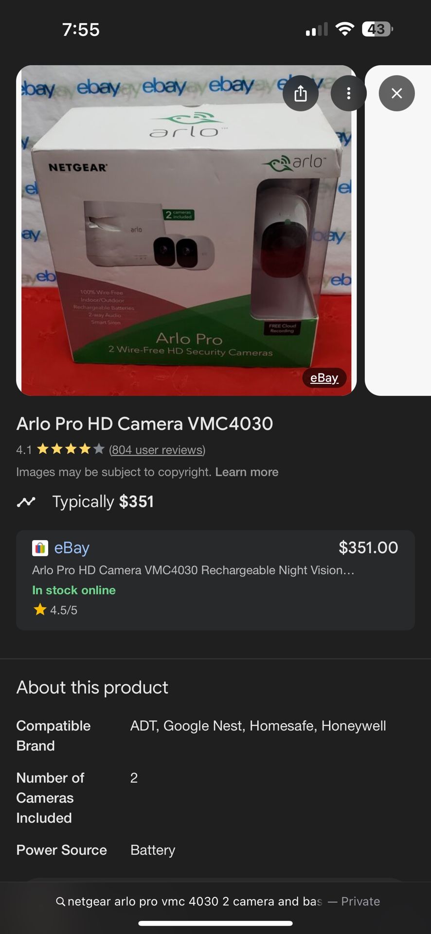 Arlo Pro Hd Wireless Cameras And Base