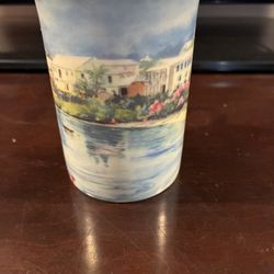 Vintage Carole Holding Studios of Bermuda Fine Bone China Mug - Mangrove Bay