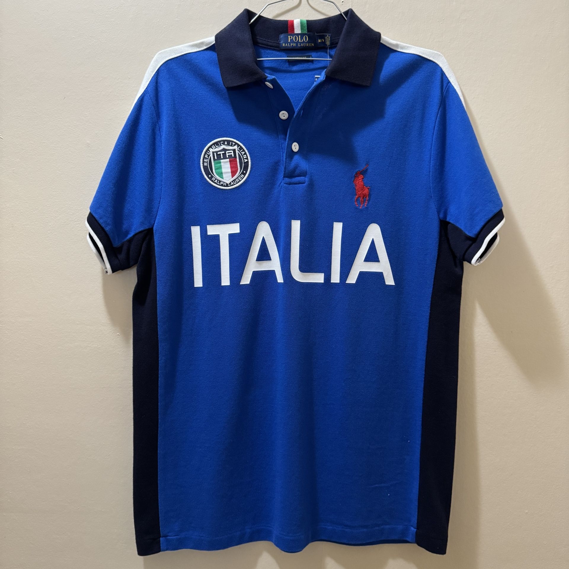Polo Ralph Lauren Vintage Italia Italy Mens Italy Big Pony Shirt 