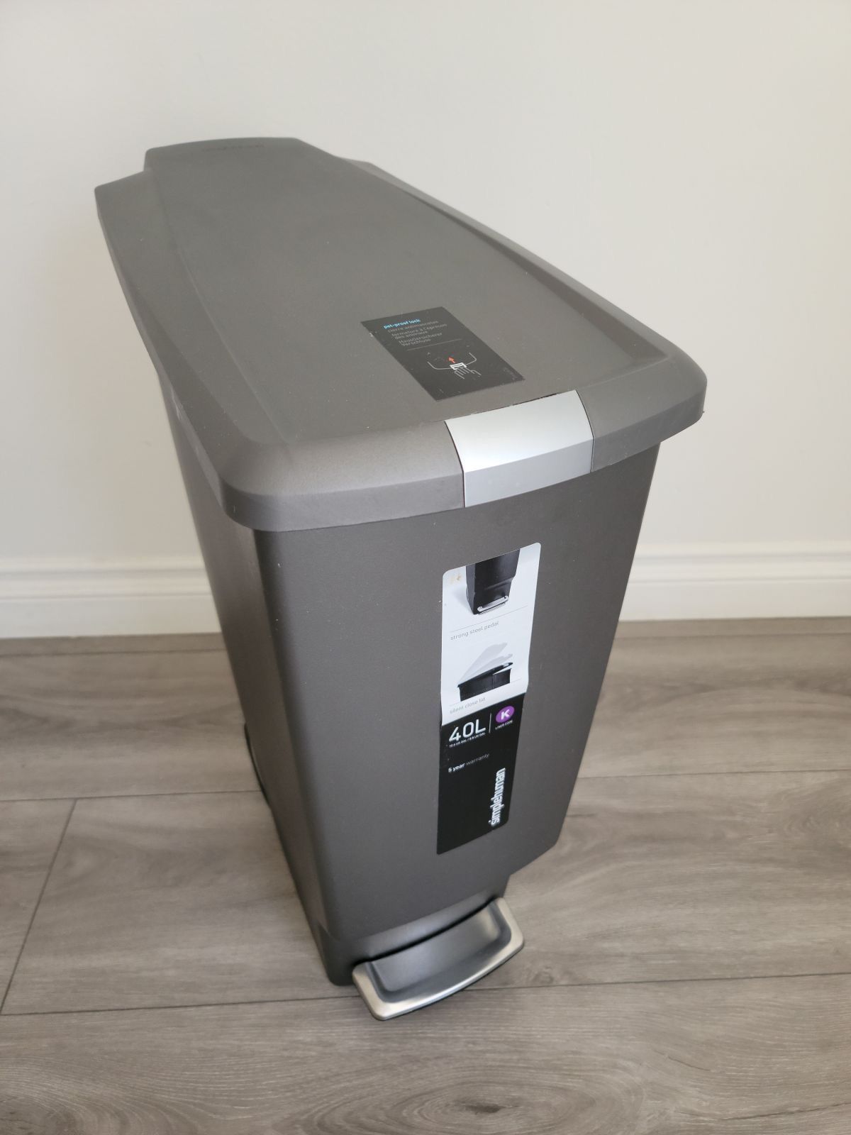 SimpleHuman Slim Step Trash Can
