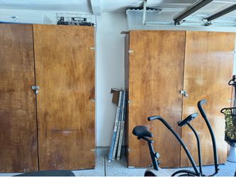 Garage Cabinets – Heavy‑Duty Plywood (Set of 2)