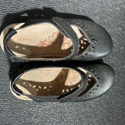 Very Nice Aetrex Cheryl, Black Leather Mary Jane’s Size 7