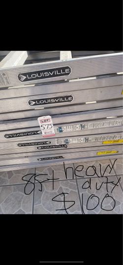 Excellent condition, 8 feet heavy duty and more sizes available aluminum ladders