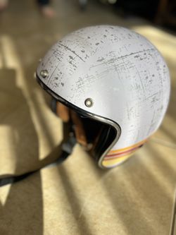 VINTAGE Style OPEN FACE  CHOPPER OPEN FACE BIKE MOTORCYCLE HELMET 