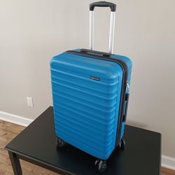 Luggage 26 Inch Blue Amazon Basics