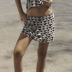Zara Beaded Mini Skirt Size M