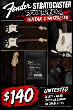Xbox One Rock Band 4 Fender Guitar Controllers