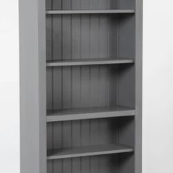 Living Spaces Westlawn 72” Bookshelf – Gray (As-Is)