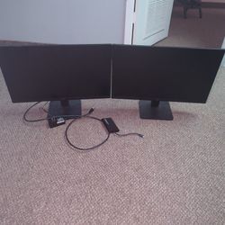 2 Monitors LG 24 Inch HDMI Plus Hub