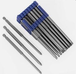 Stark Extra Long Security Bit Set 32Piece Set S2 Steel 1/323514Inch Hex Shank 6Inch L