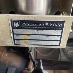 American M&M Squeegee Belt Sander