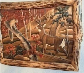 Wildlife Rustic Wall Mosaic Art
