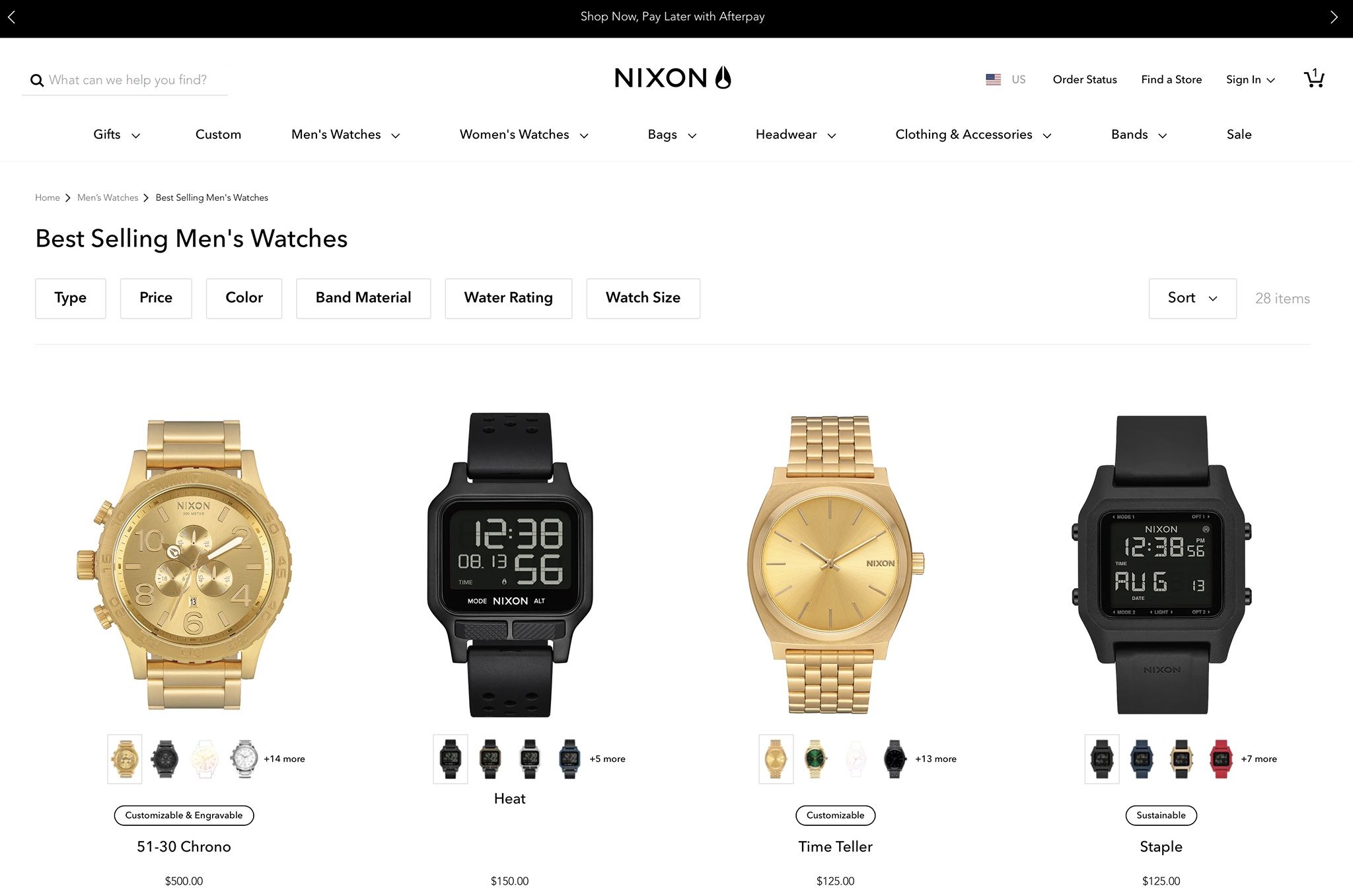 Nixon $150 Voucher