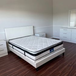 Full-Size Bedroom-Set ⭐️ Set-de-Dormitorio Tamaño-Full 🚚(Immediate-Delivery)💨