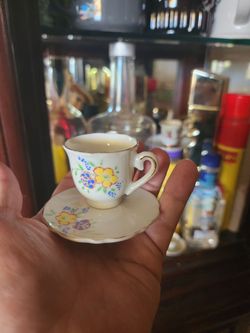 Antique Miniature Cup & Saucer