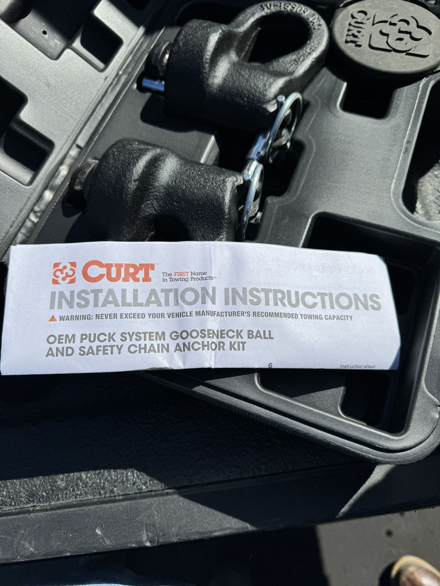 OEM PUCK SYSTEM 2-5/16" GOOSENECK BALL, CHEVROLET, FORD, GMC, NISSAN, RAM (30K) #60629