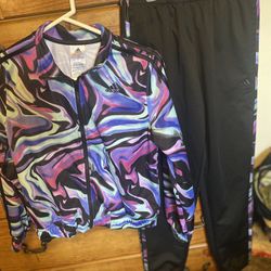 Adidas Track Suit Girls Size 16 (Youth)