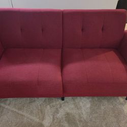 RED LOUNGE COUCH