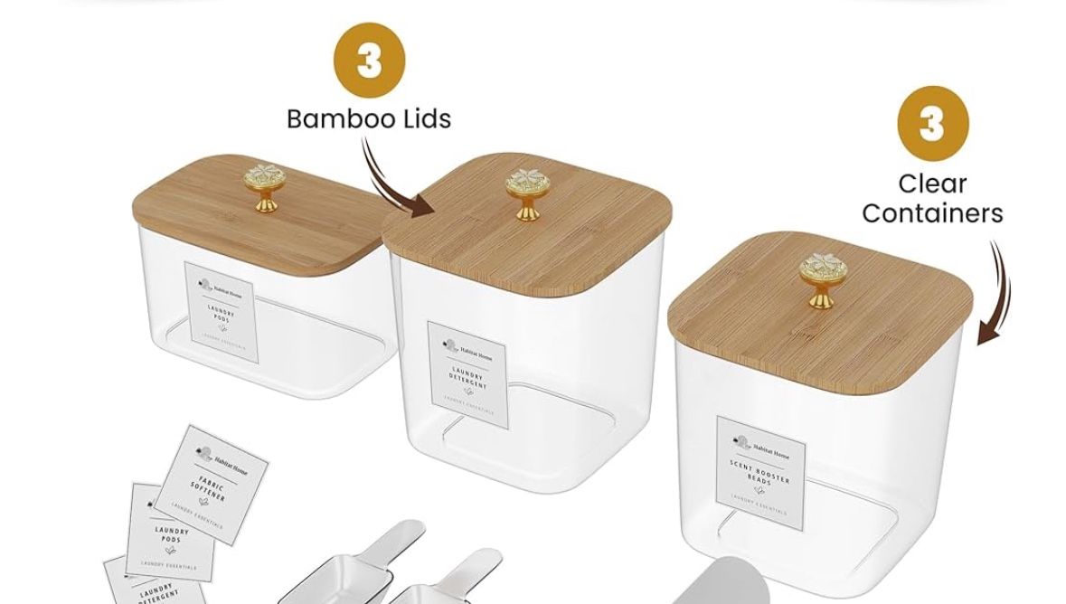 Three pack laundry containers new