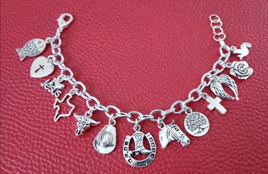 Handmade Bracelet with Charms for $20