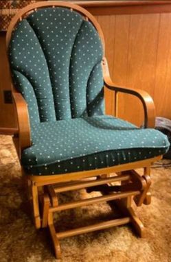 Vintage Glider Wooden Rocking Chair