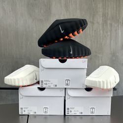 Nike Mind 001 Slides Black Chrome / Sail 