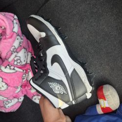 Nike Air Jordan 1 Mid TD Football Cleat “panda”