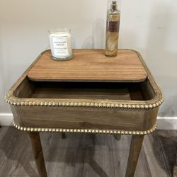 Wood Side Table