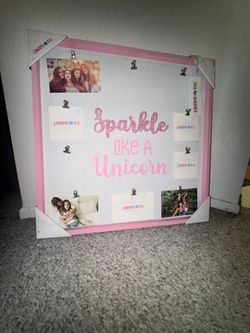Limited Too Sparkle Like A Unicorn Photo Clip Board
