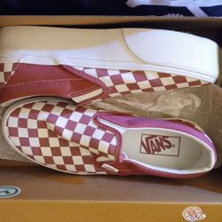 Brand New In Box Platform Checkered slipons