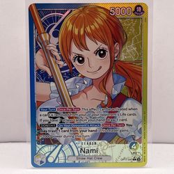 Nami (041) (Alternate Art) - A Fist of Divine Speed (OP11) Near Mint